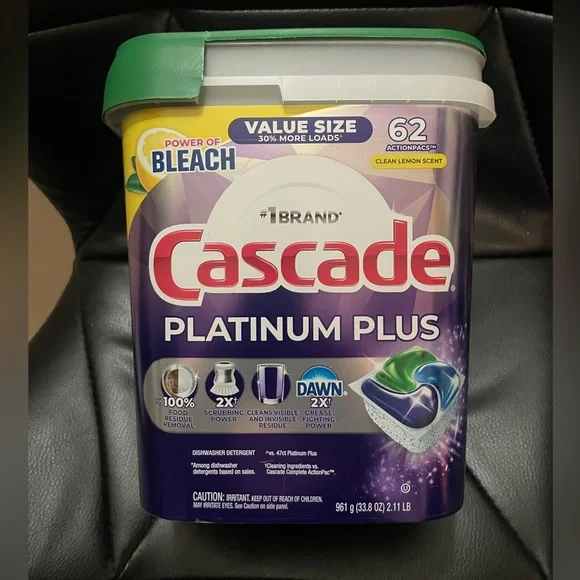 Cascade Platinum Plus Dishwasher62  Pods - Picture 3 of 7